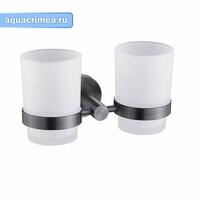 Стакан + стакан с креплением к стене ГРАФИТ GFmark